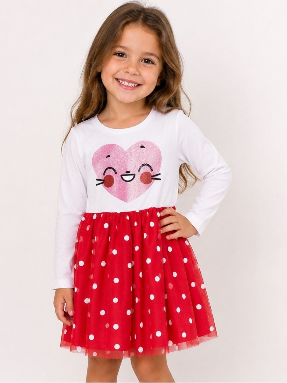 H&M happy heart dress size 4-6 years